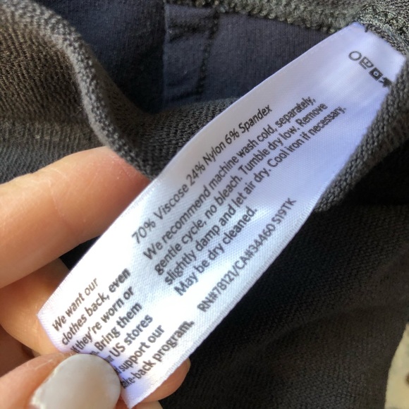 Eileen Fisher Crepe Stretch Pants dark grey S - Picture 6 of 6